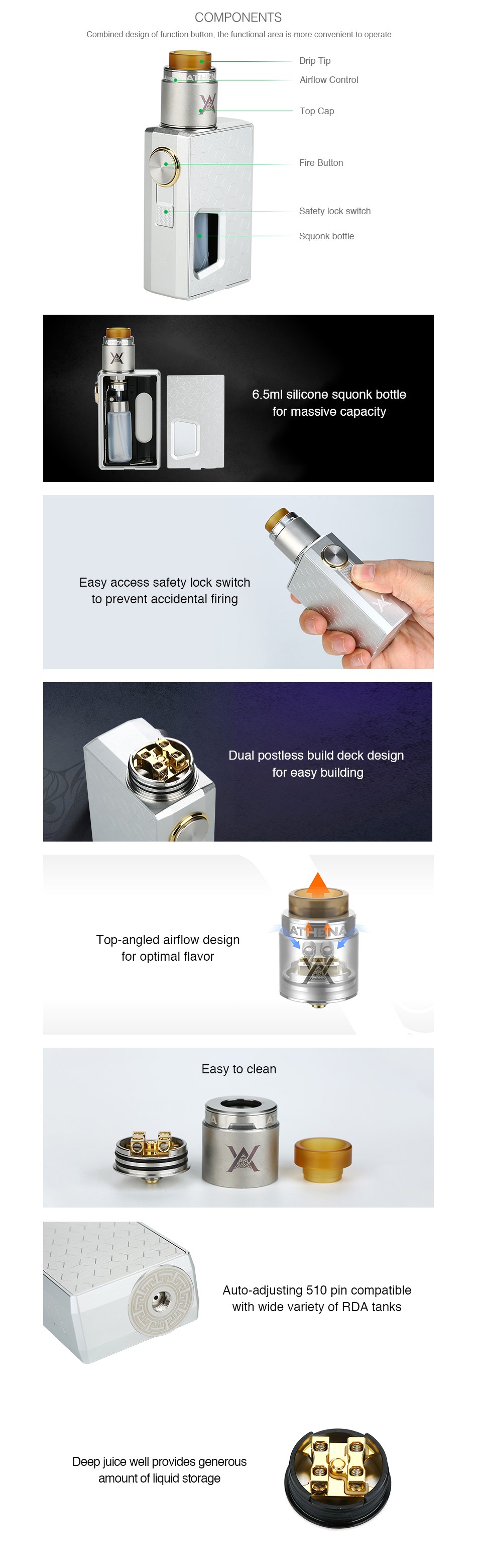 Geekvape Athena Squonk Kit with BF RDA