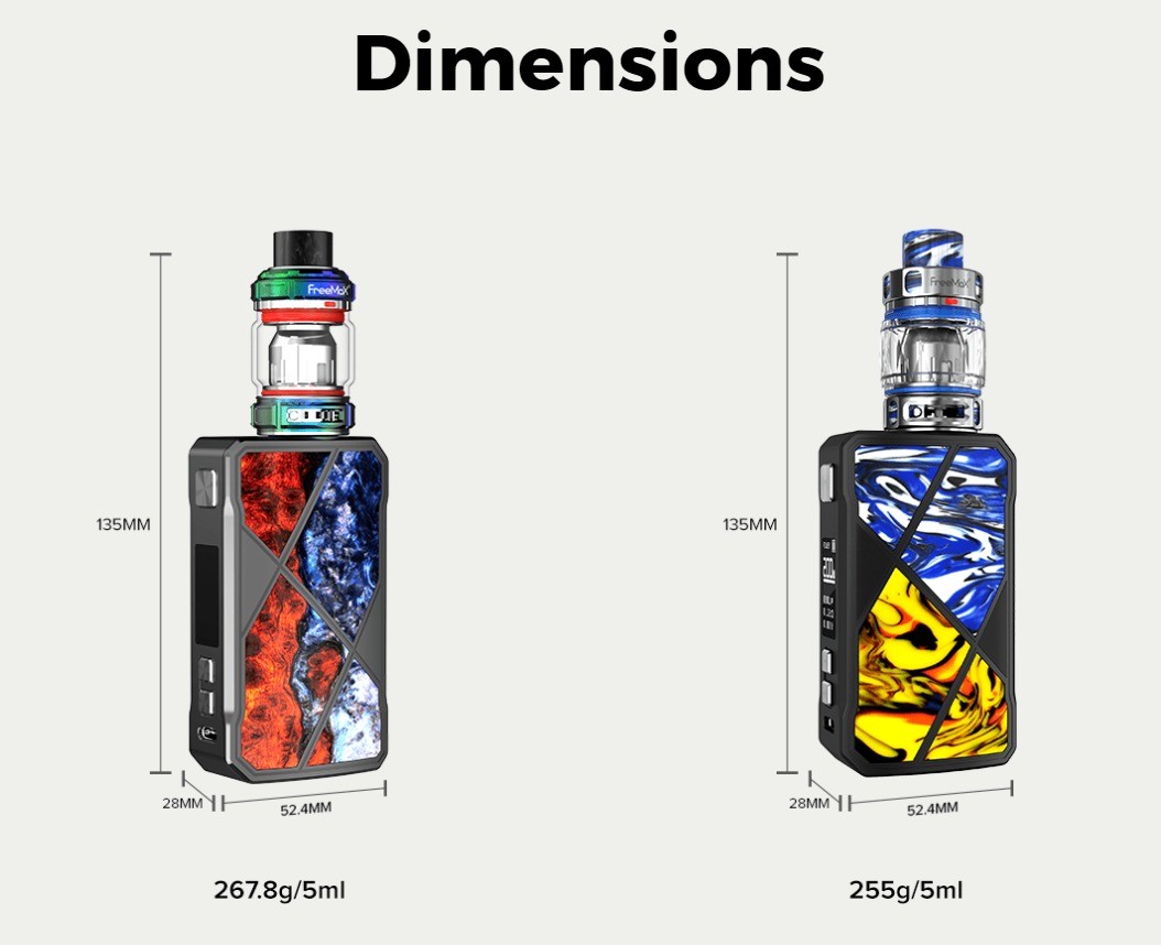 Maxus 200W Kit Dimensions