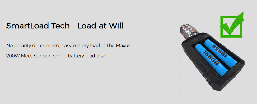 Maxus 200W Kit SmartLoad Tech