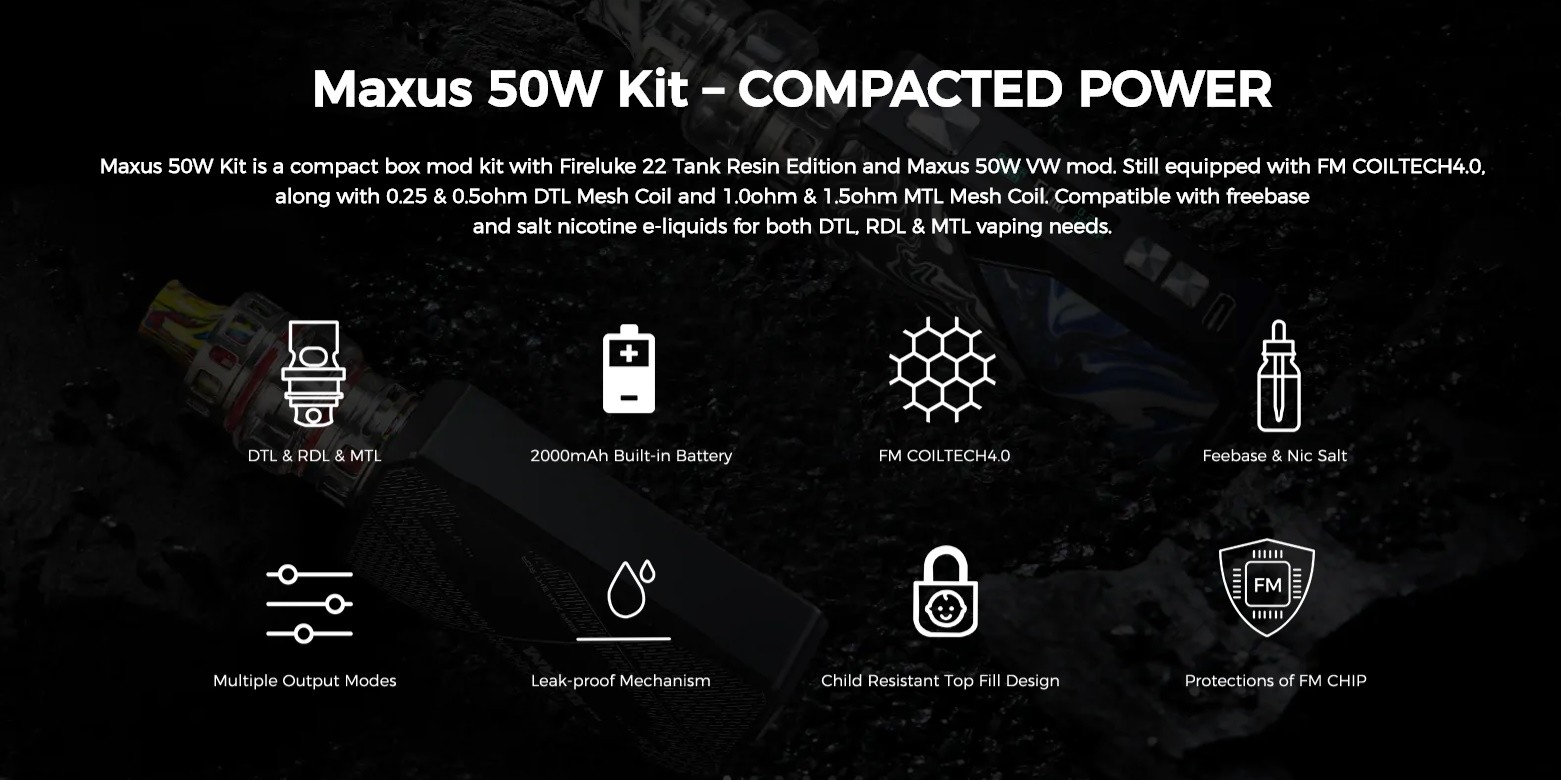 Maxus 50W Kit - Compacted Power