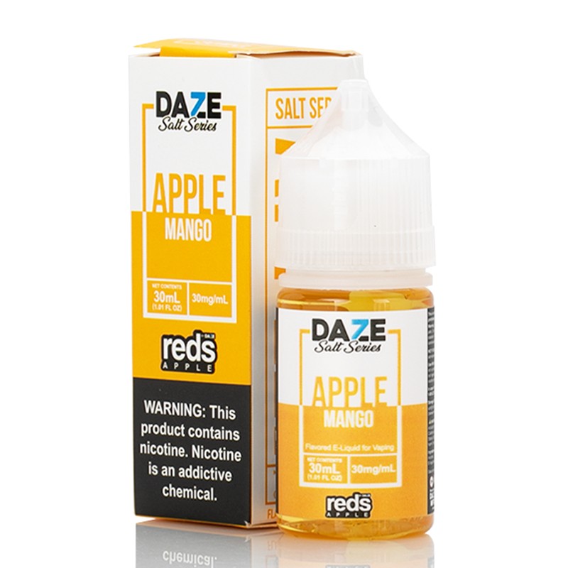 Vape 7 Daze Mango Reds Apple E-Juice 60ml Bottle & Box