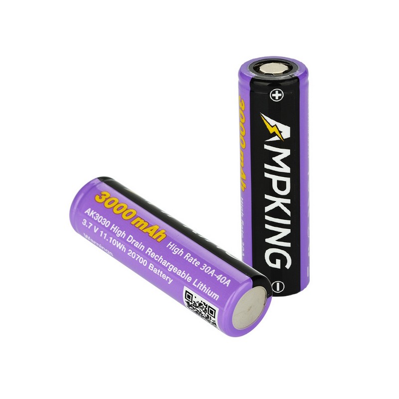 Ampking 20700 Battery 3000mAh