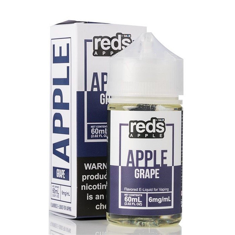 Vape 7 Daze Grape Reds Apple E-Juice 60ml Bottle & Box