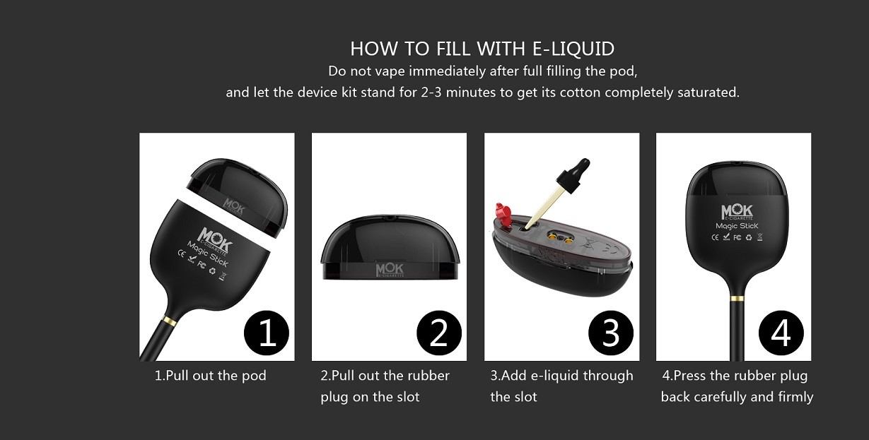 MOK Magic Stick Kit How to fill with e-liquid