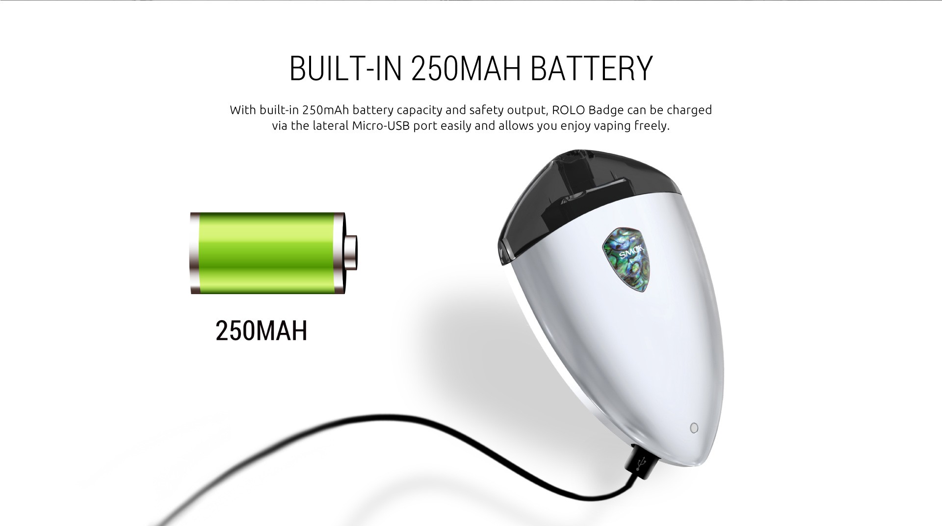 SMOK Rolo Badge built-in battery
