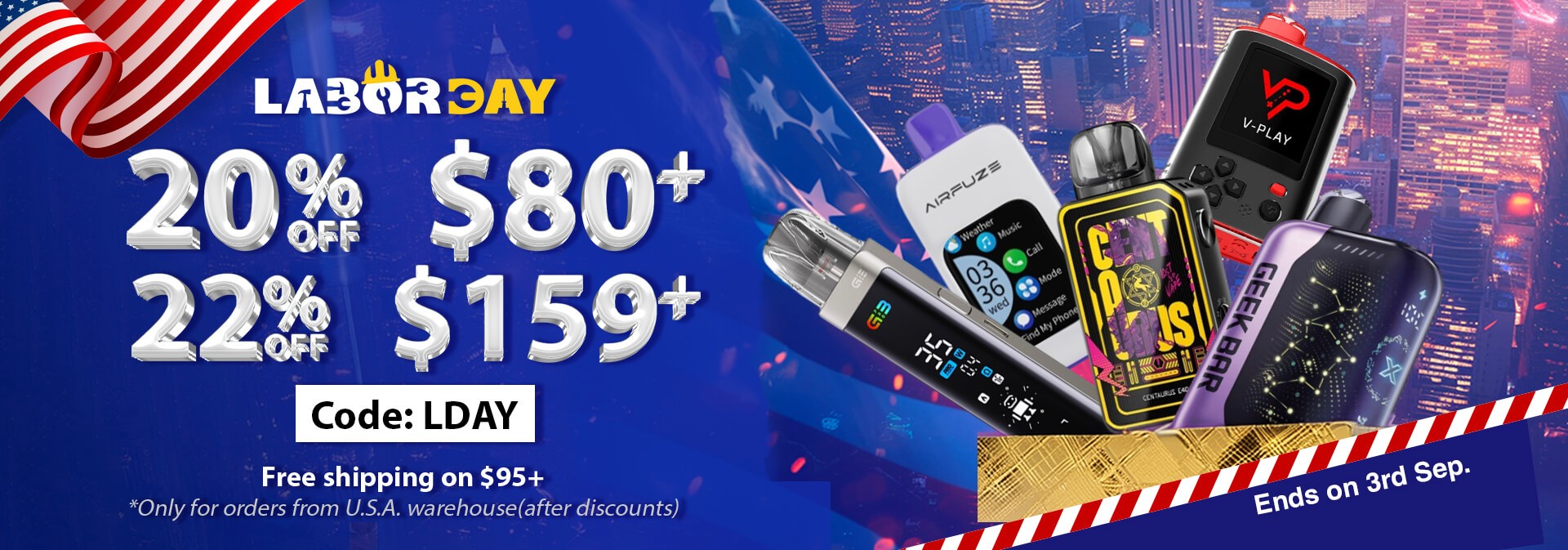 labor day vape sale for free shipping