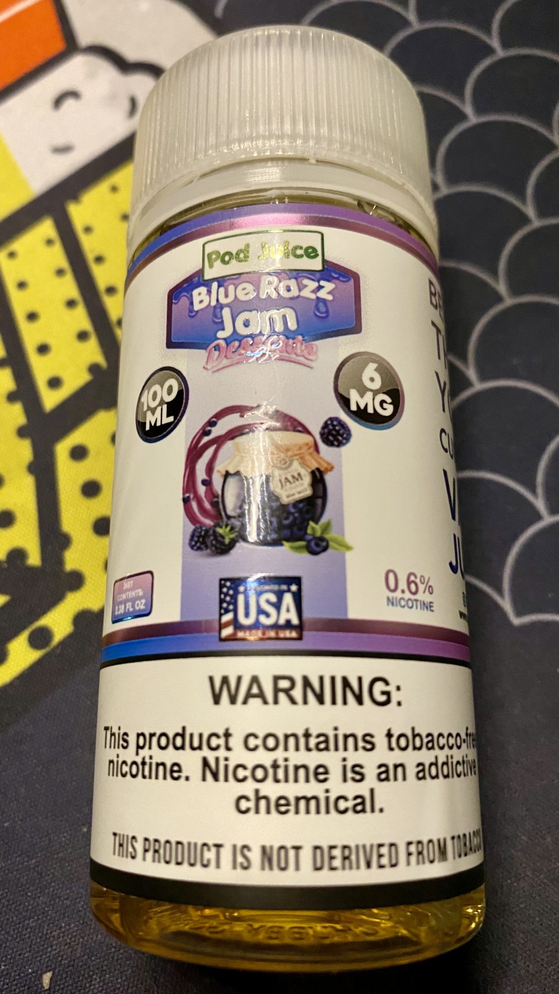 Pod Juice Blue Razz Jam E-juice