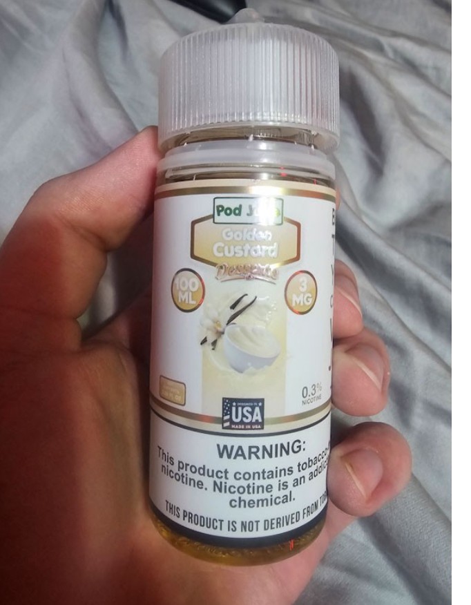 Pod Juice Golden Custard E-juice