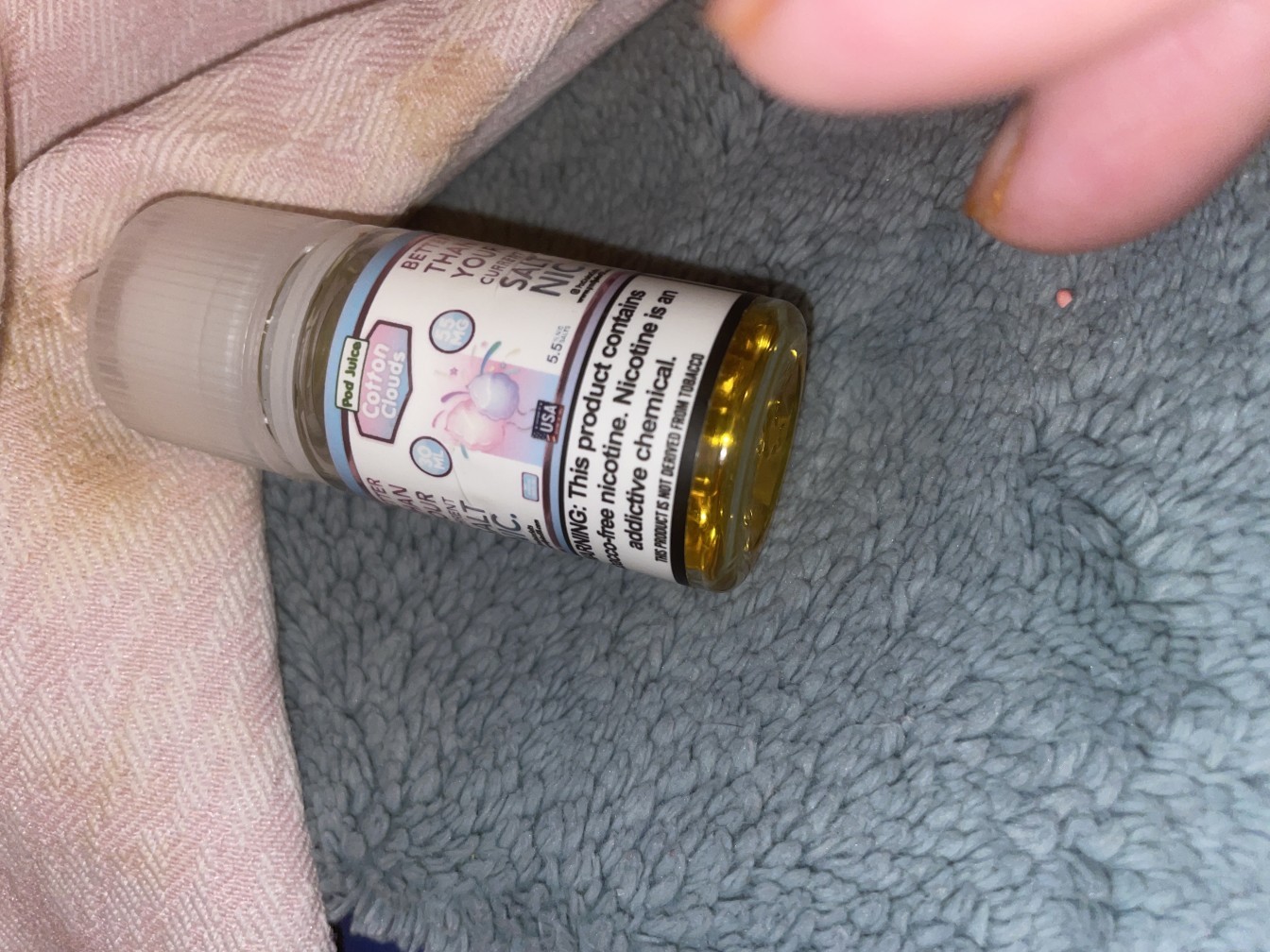 Blue Razz Cotton Clouds Pod Juice RAZ Disposable Collab Nic Salt E-juice