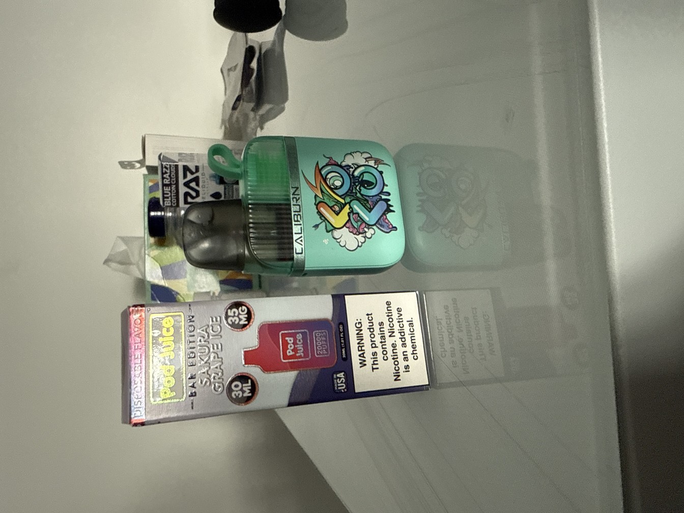 pod juice pj5000 series bar edition sakura grape ice e-juice 30ml