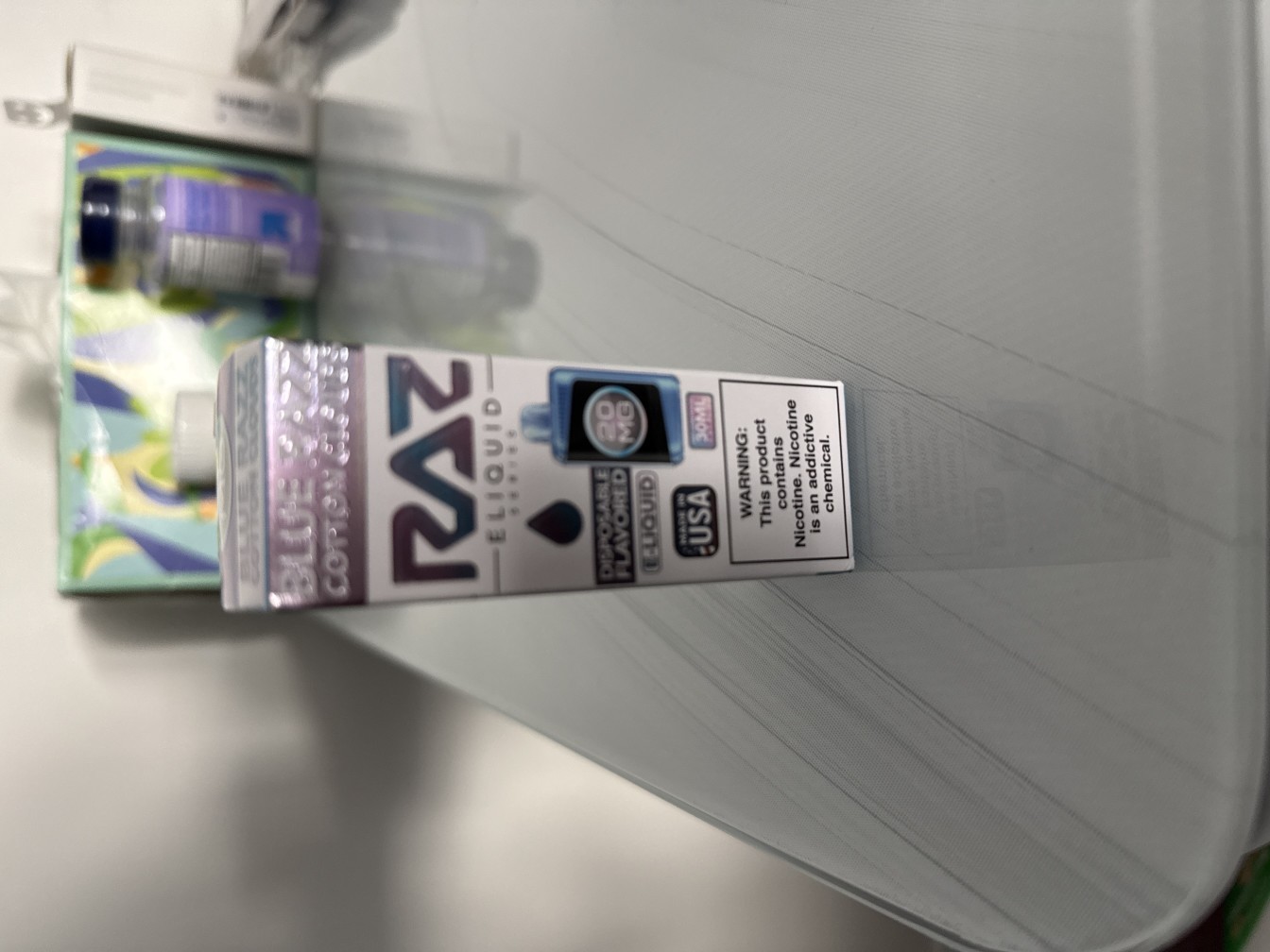 blue razz cotton clouds pod juice raz disposable collab nic salt e-juice 30ml