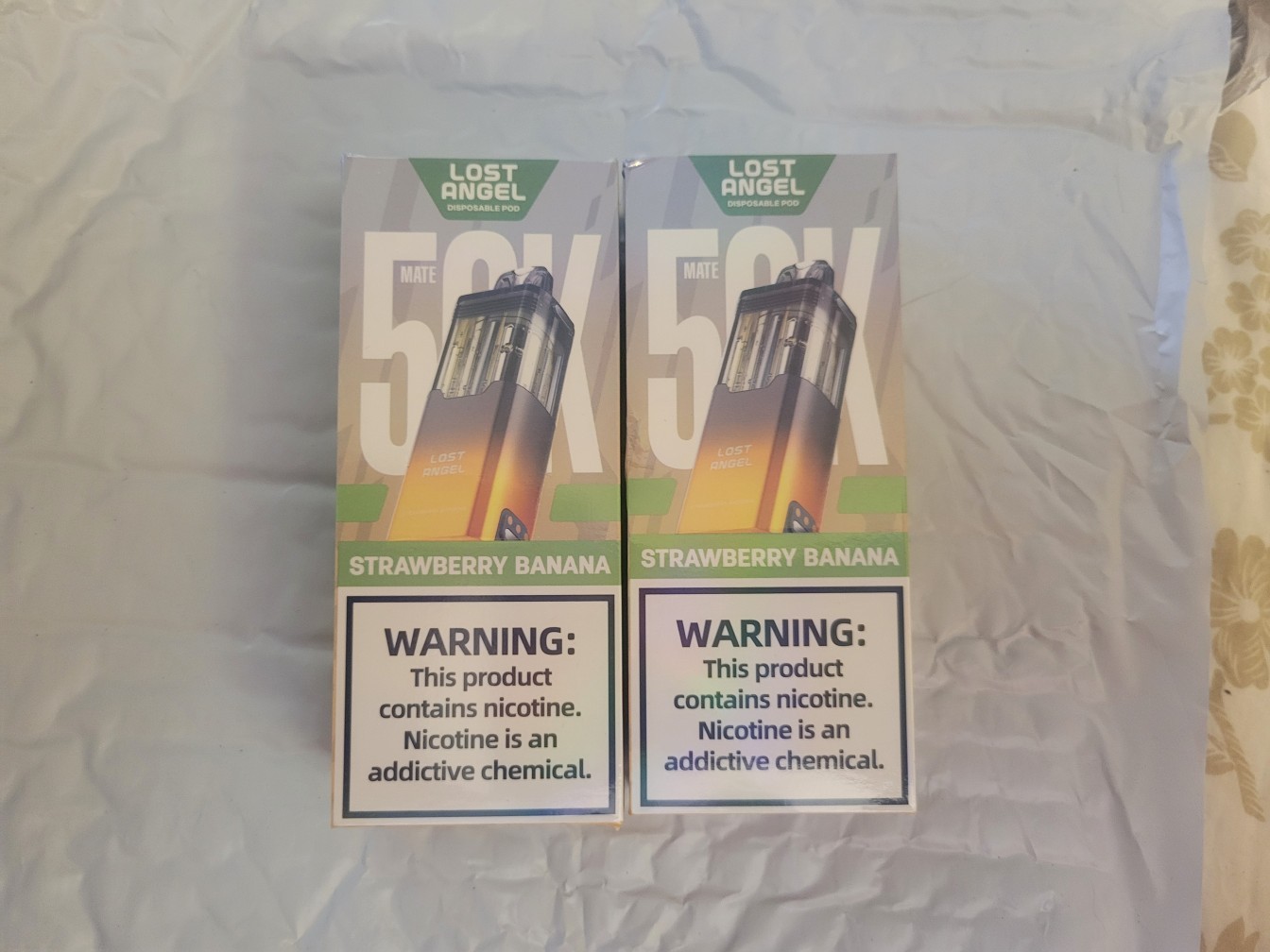 strawberrs banana lost angel mate 50k disposable pod