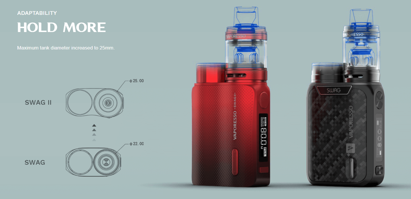 Vaporesso Swag 2 Adaptability Hold More