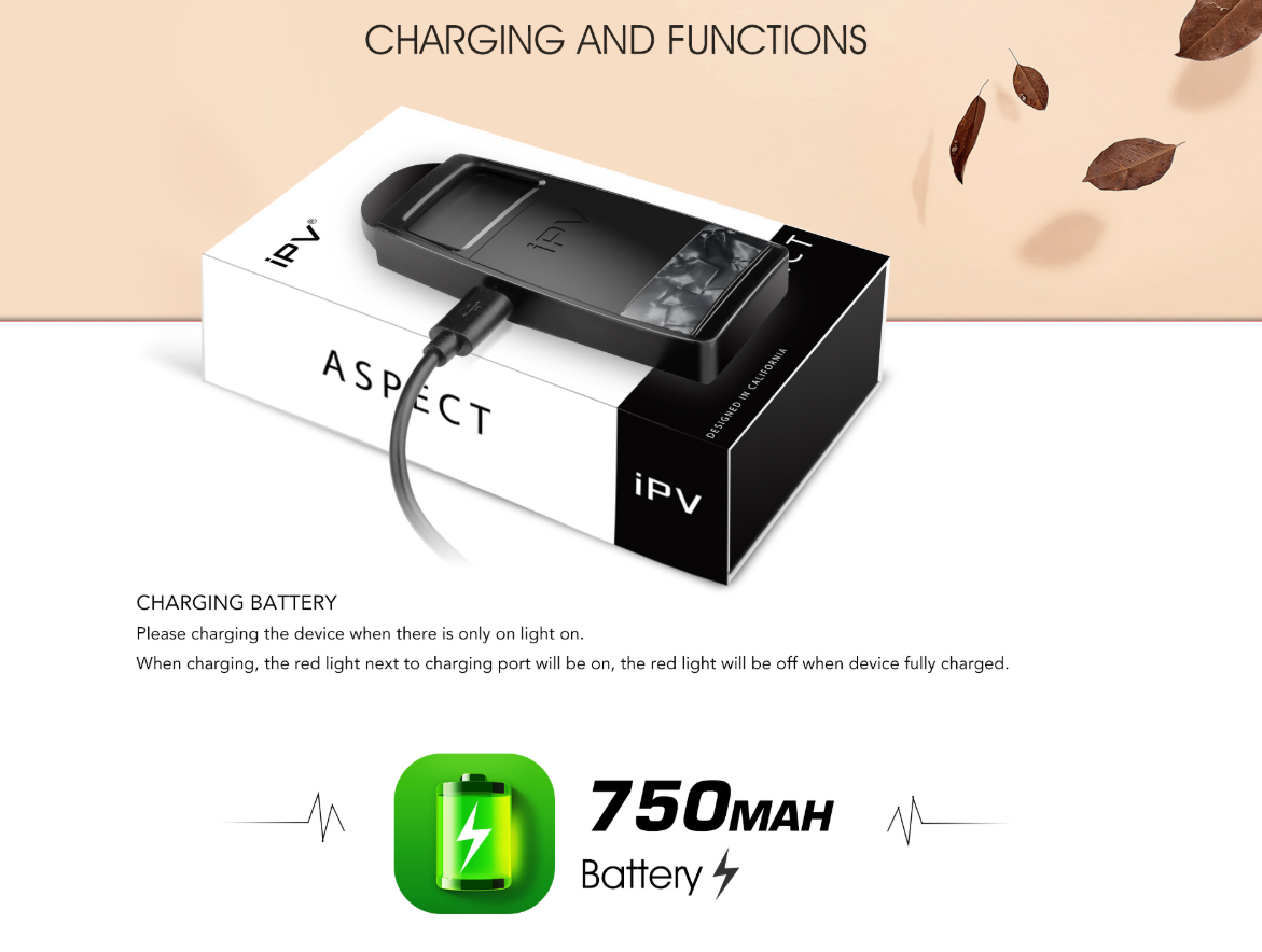 Pioneer4you IPV Aspect Kit charging and functions