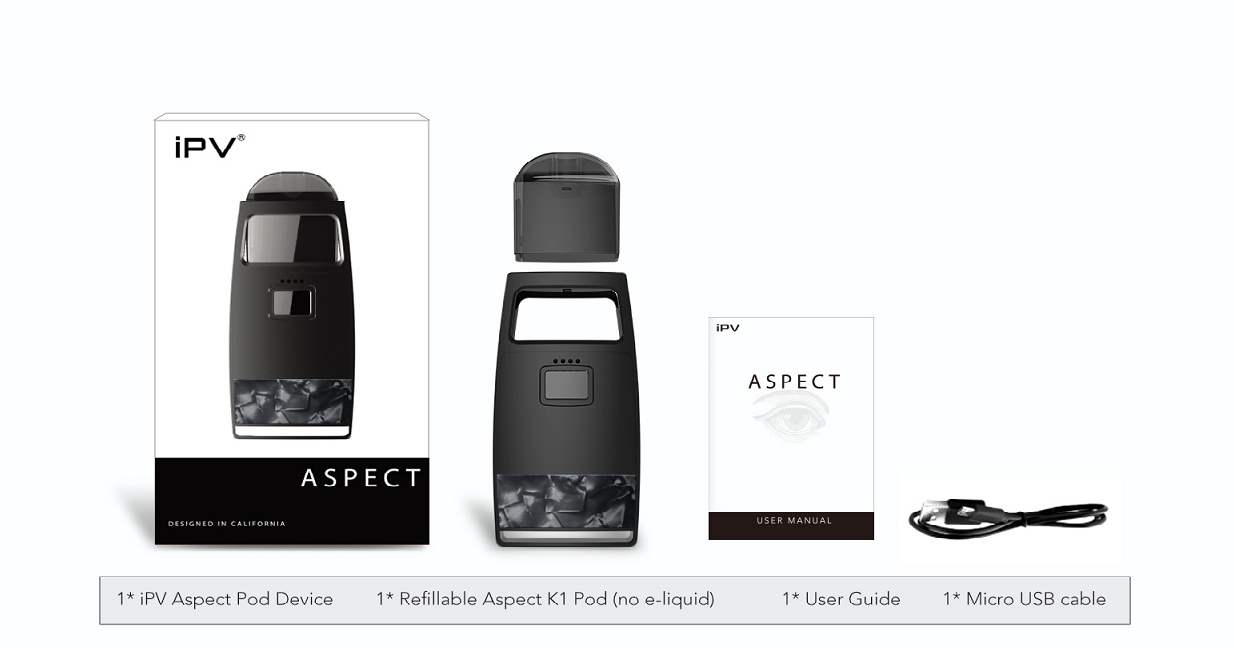 Pioneer4you IPV Aspect Pod System Kit Packaging Content