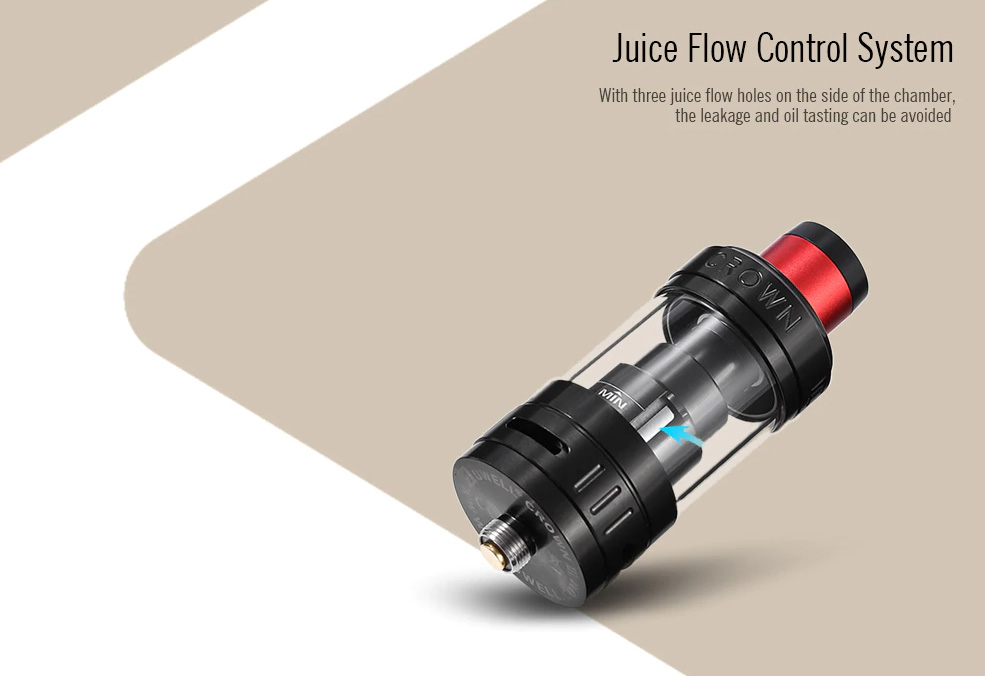 Crown 3 juice flow control system