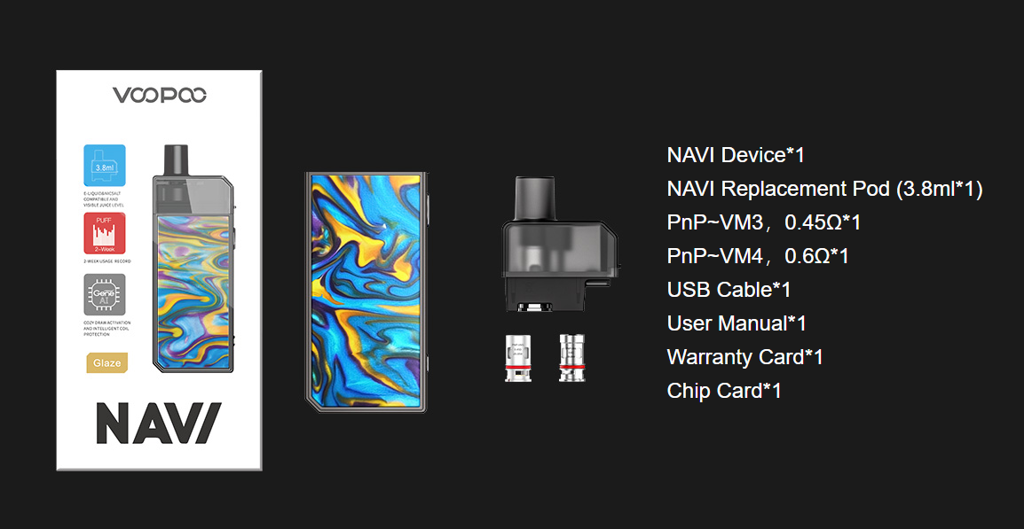 voopoo navi kit package list