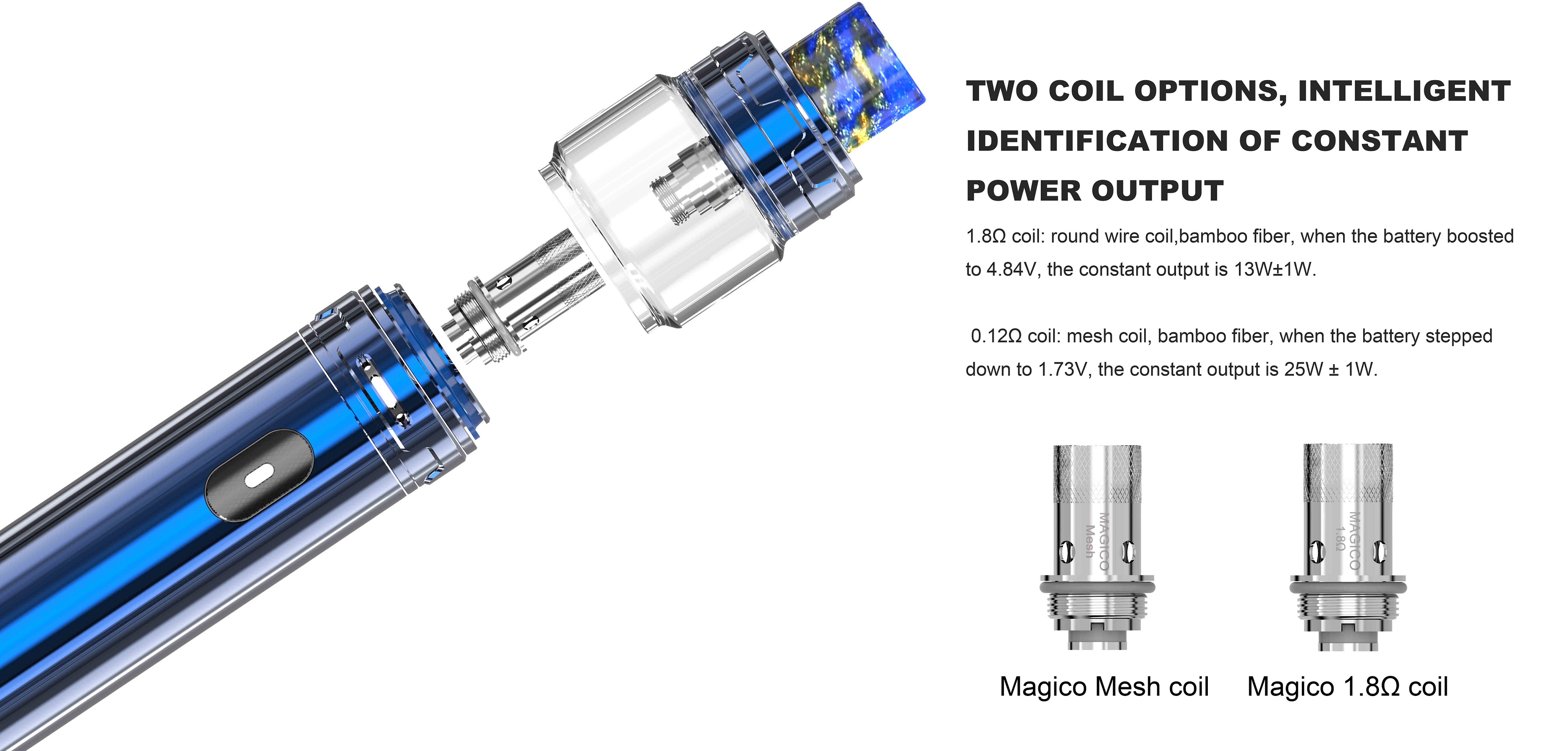 wo coil options, intelligent identification of constant power output