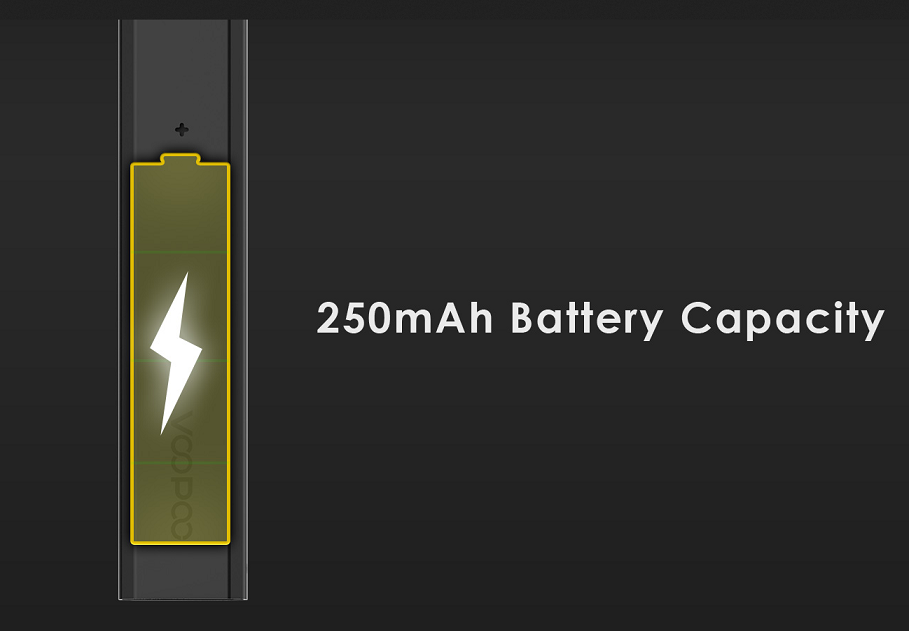 250mAh Battery Capacity