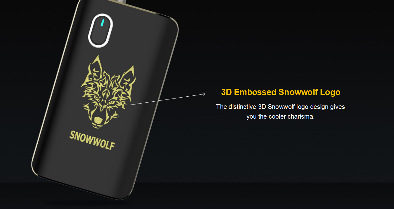 Snowwolf Afeng Pro Mod Pod kit 25W 3D Embossed Snowwolf Logo