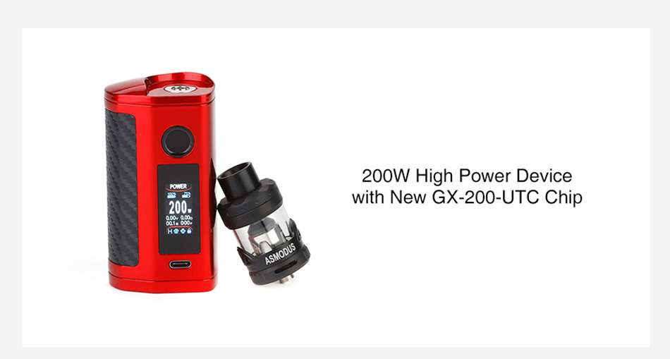 Asmodus Minikin 3S Kit 200W High Power Device with New GX-200-UTC Chip