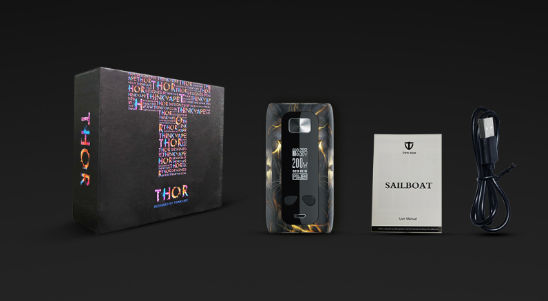 Think Vape Thor TC Box Mod Package