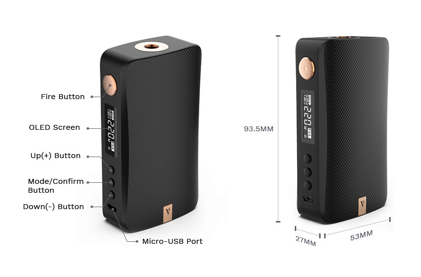 Vaporesso GEN TC Box Mod details