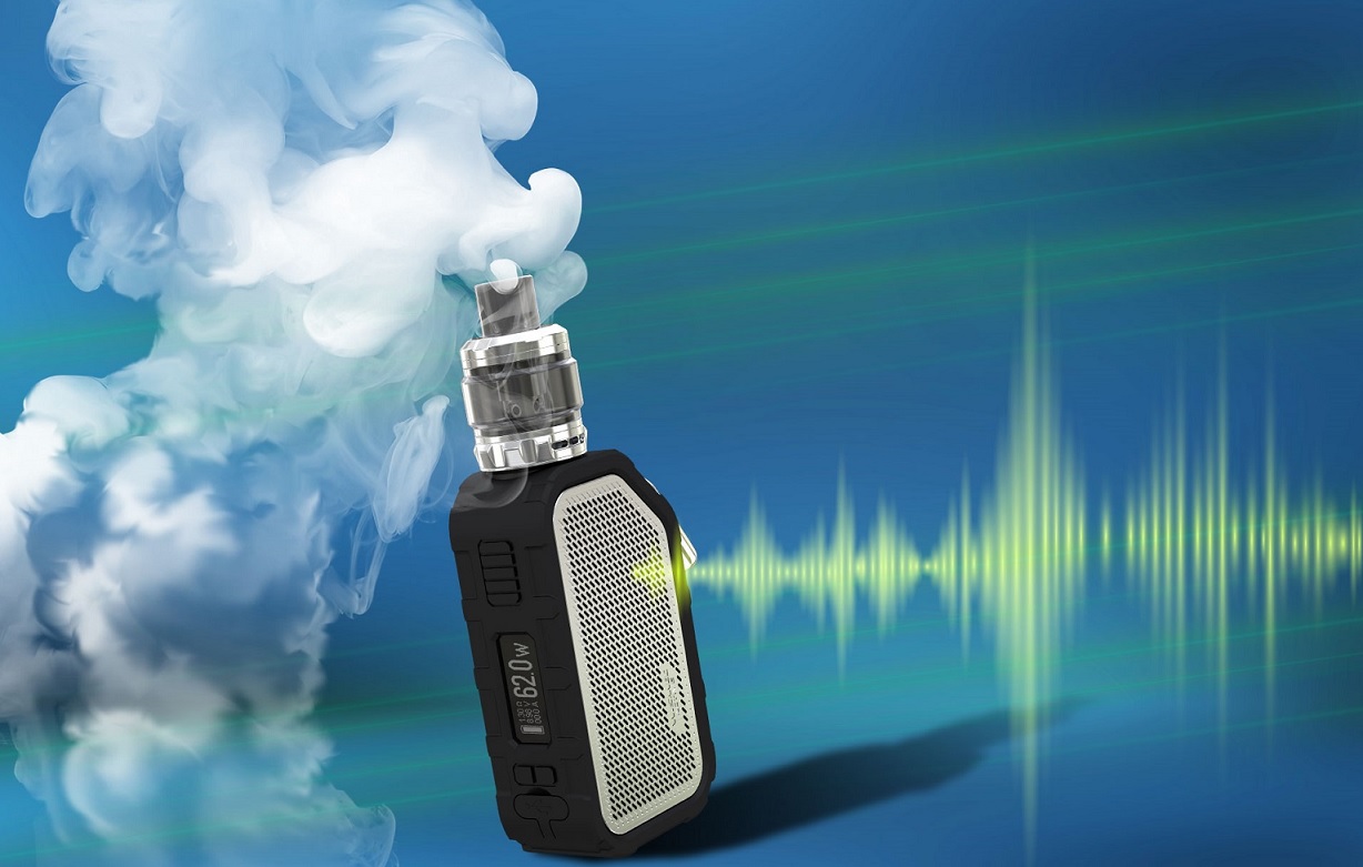 Wismec Active 80w. Вейп колонка. Электронная сигарета с блютуз. Вейп блютуз колонка.