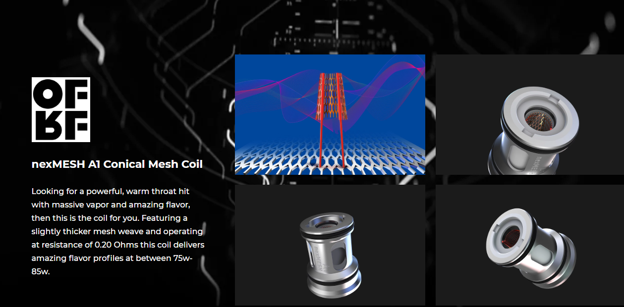 OFRF NexMesh AI Conical Mesh Coil