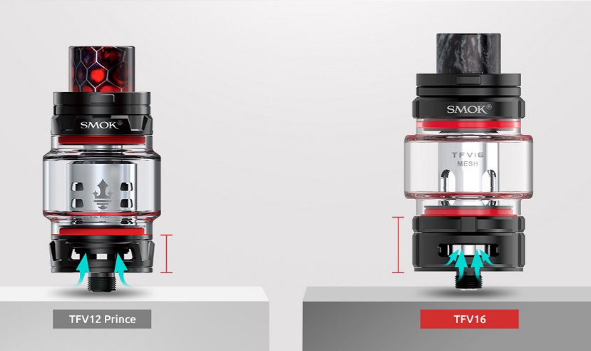 tfv16 sub ohm tank with higher base