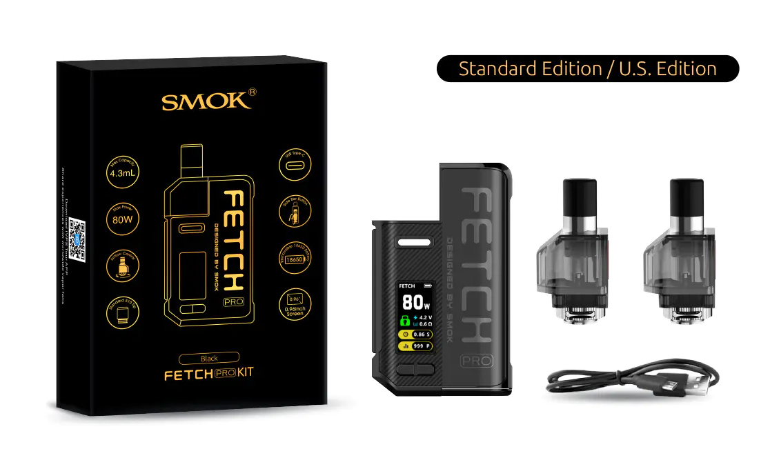 SMOK Fetch Pro Package Contents