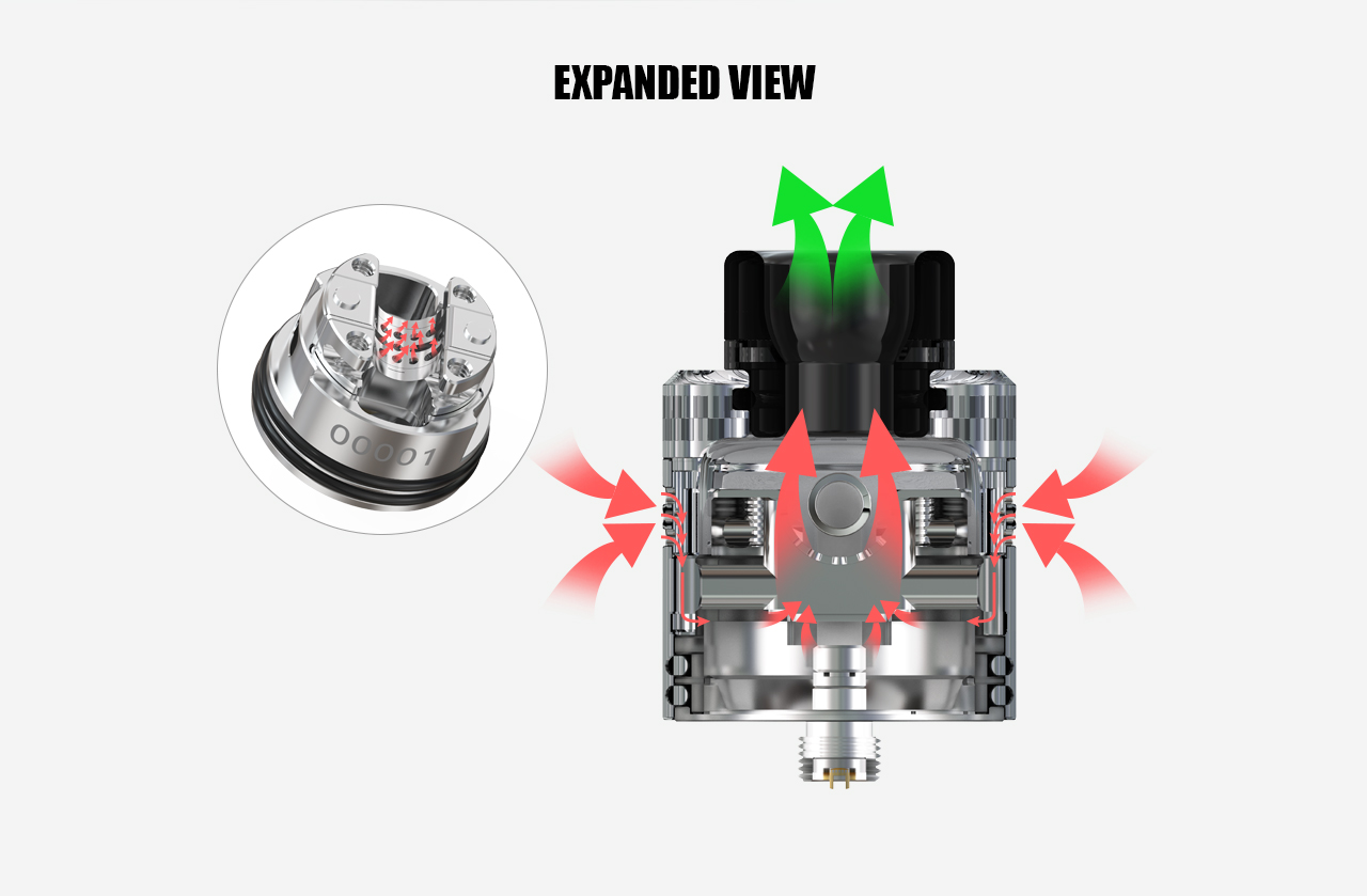 Ehpro Kelpie RDA Airflow Expanded View
