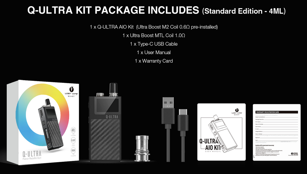 Q-Ultra Kit Package Includes