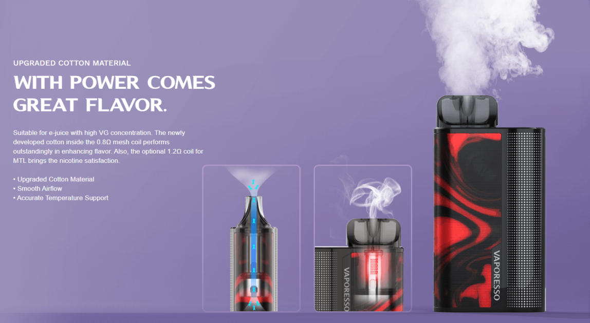 Vaporesso XTRA Upgraded Cotton Material