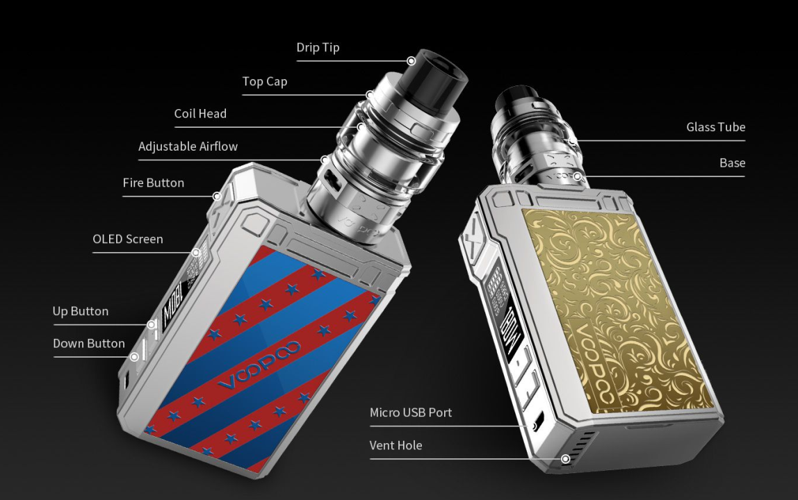 voopoo alpha zip kit structure indication