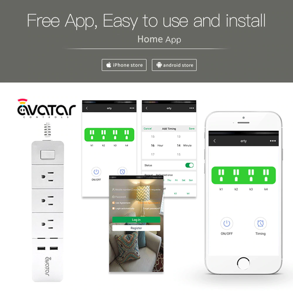 Avatar Smart Power Strip Free App
