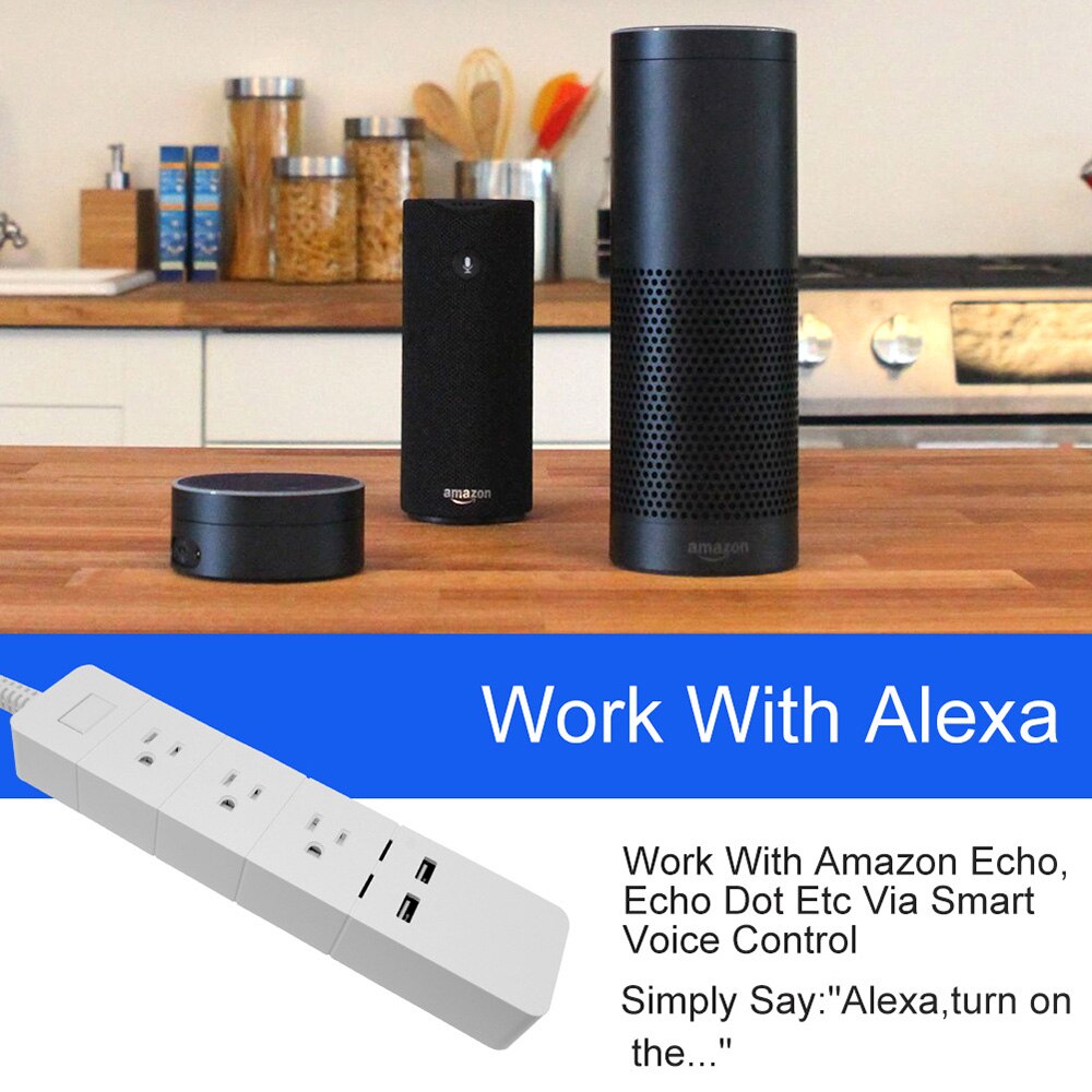 Avatar Smart Power Strip Work with Alexa