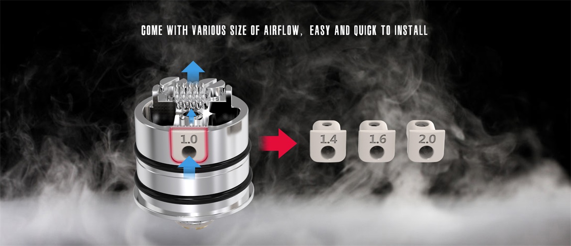 Berserker V2 MTL RDA Airflow inserts