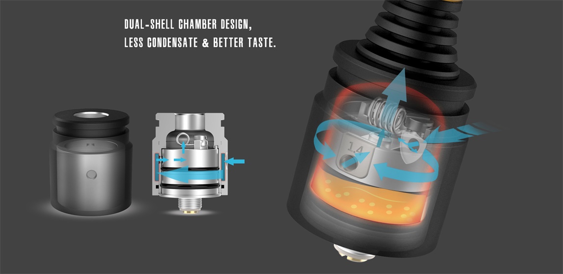 Berserker V2 MTL RDA Dual-Shell Chamber Design