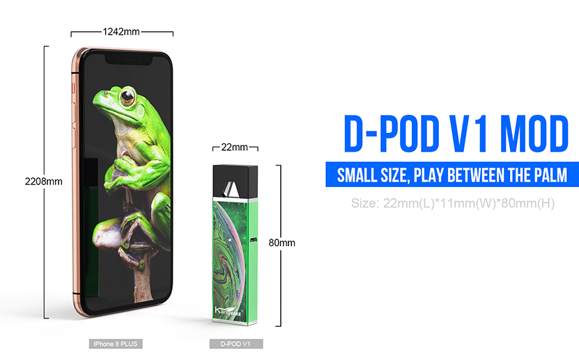 Kangvape D-pod V1 Kit Size