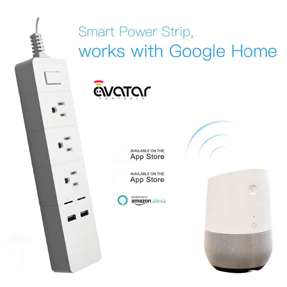 Smart Power Strip Work with Google Home