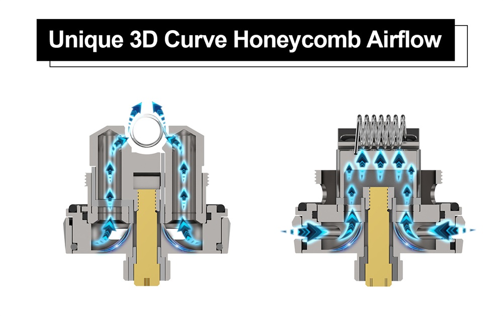 Tauren One RTA Unique 3D Curve Honeycomb Airflow