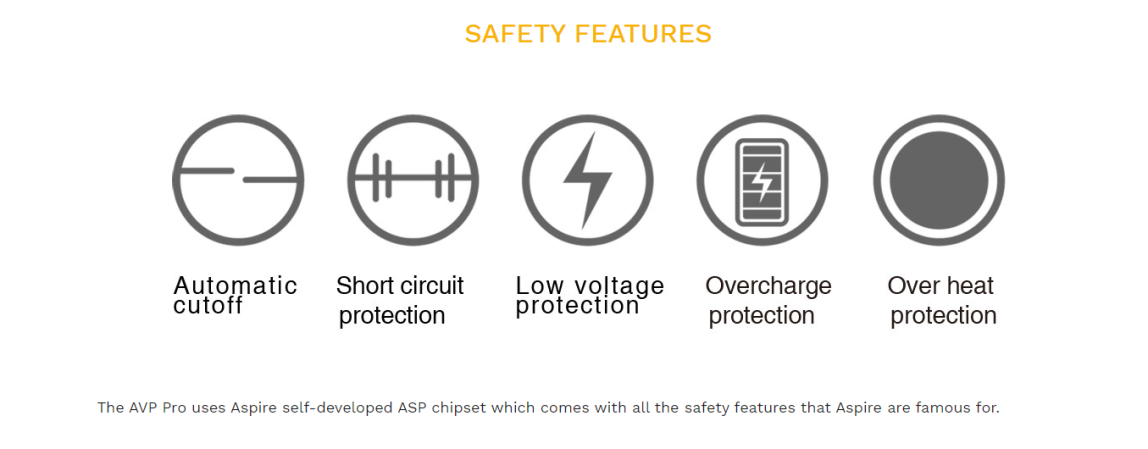 AVP Pro Safety Features