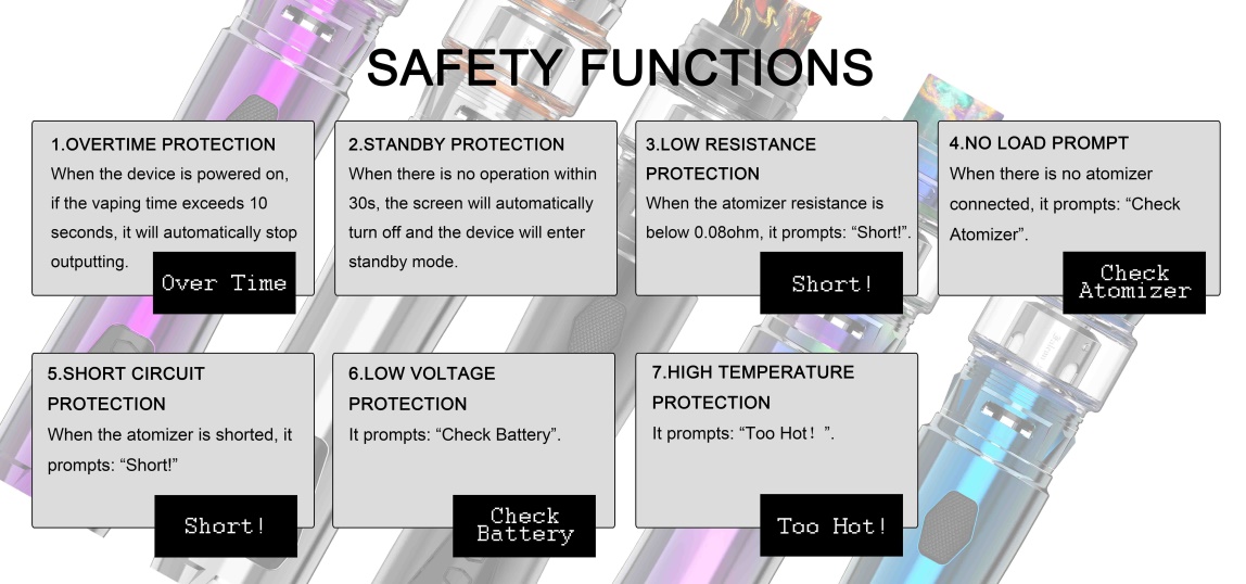 Horizon Falcon Pen Kit Safety Functions