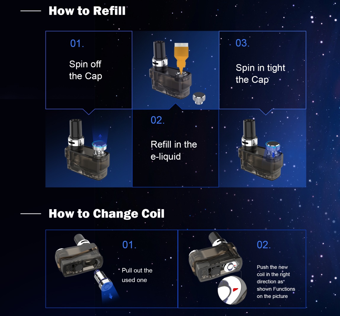 Nikola Antares Kit Refill E-juice and Change Coil