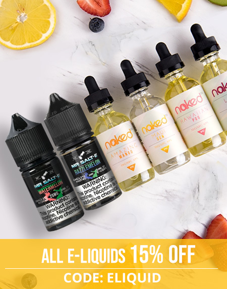 all e-liquids 15% OFF
