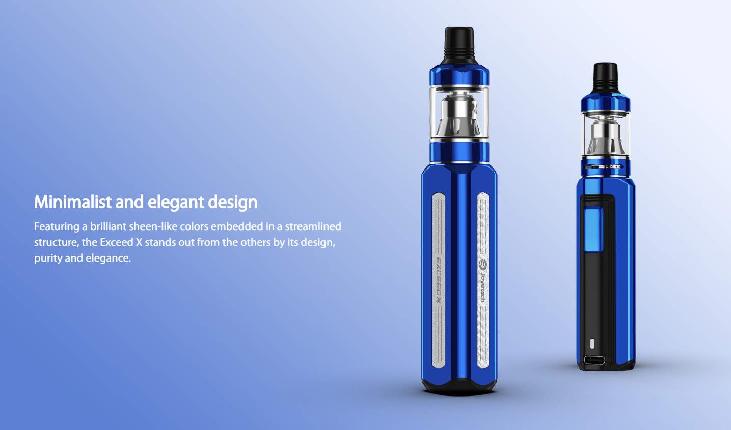 Joyetech EXCEED X Kit Minimalist and elegant design