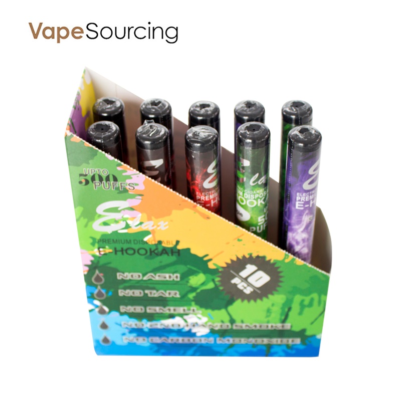 Elax E Hookah Shisha Disposable E Hookah Pen 500 Puffs 280mah Vapesourcing
