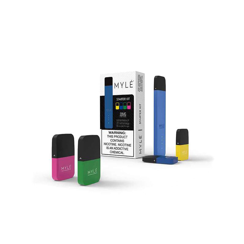 Myle V4 Pod Vape Kit With Four Flavors Pre Filled Pods 09ml Vapesourcing