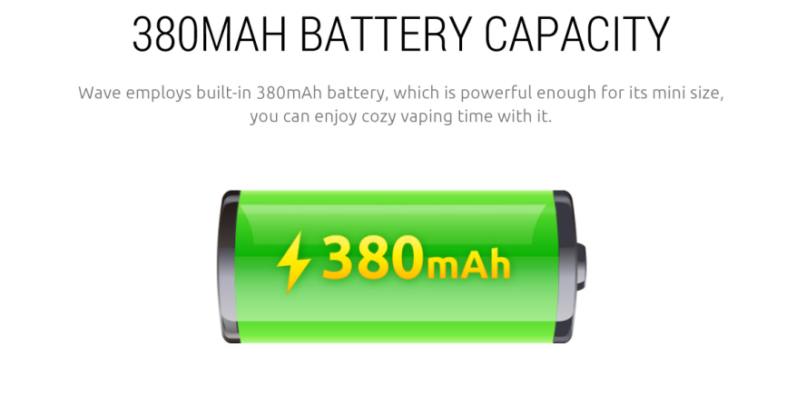 SMOK Wave - Battery Capacity